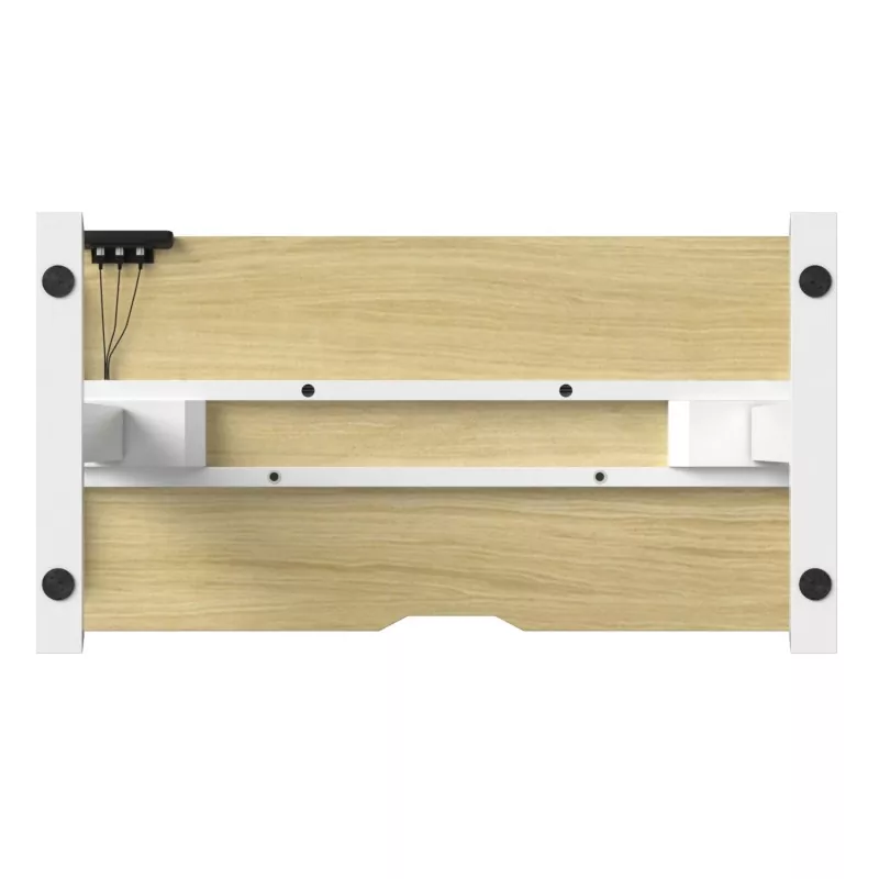 Medžio masyvo dvigubo variklio elektrinio kėlimo stalas